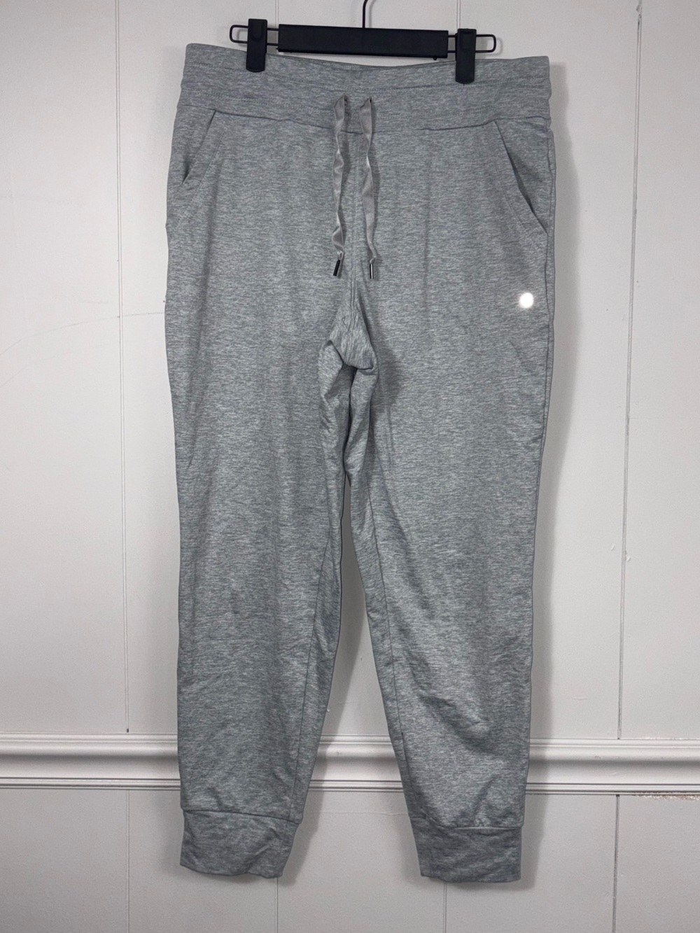 Apana Grey Stretch Yoga Jogger Pants Medium Athleisure Active Basic Loungewear